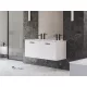 Ravak Chrome II SD 120 fehér, fekete fogantyúval 152 mm