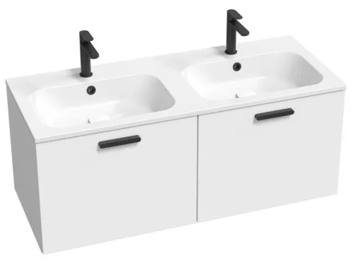 Ravak Chrome II SD 120 fehér, fekete fogantyúval 152 mm
