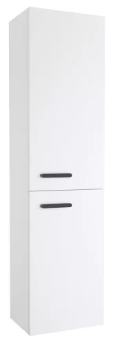 Ravak Chrome II SB 39 magasszekrény jobb, fehér, fekete fogantyúval 152 mm
