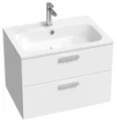 Ravak Chrome II SD 70 fehér, króm fogantyúval 152 mm