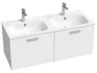 Ravak Chrome II SD 120 fehér, króm fogantyúval 152 mm