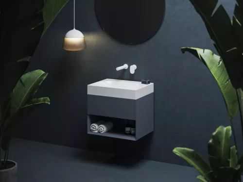 Ravak SD Lite 60 fürdőszobai szekrény mosdó alá Deepsea Blue