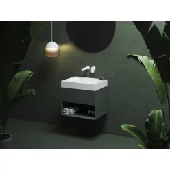   Ravak SD Lite 60 fürdőszobai szekrény mosdó alá Grey Green