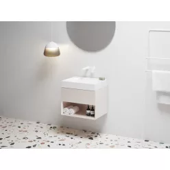   Ravak SD Lite 60 fürdőszobai szekrény mosdó alá Alabaster Pink