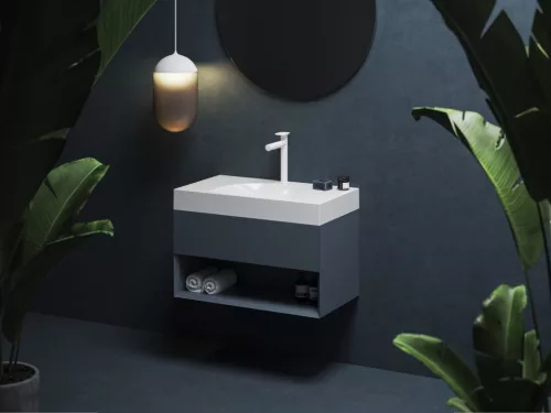 Ravak SD Lite 80 fürdőszobai szekrény mosdó alá Deepsea Blue