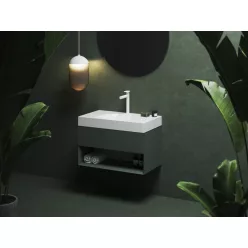   Ravak SD Lite 80 fürdőszobai szekrény mosdó alá Grey Green
