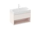 Ravak SD Lite 80 fürdőszobai szekrény mosdó alá Alabaster Pink