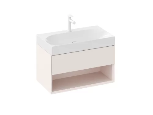 Ravak SD Lite 80 fürdőszobai szekrény mosdó alá Alabaster Pink