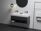 Ravak SD Lite 120 fürdőszobai szekrény mosdó alá matt fekete