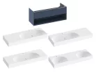 Ravak SD Lite 120 fürdőszobai szekrény mosdó alá Deepsea Blue