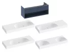 Ravak SD Lite 120 fürdőszobai szekrény mosdó alá Deepsea Blue