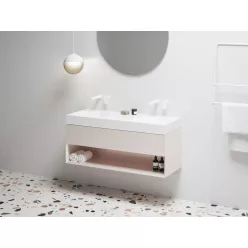   Ravak SD Lite 120 fürdőszobai szekrény mosdó alá Alabaster Pink