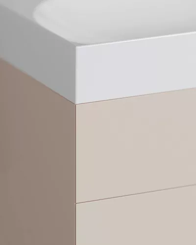 Ravak SD Lite 120 fürdőszobai szekrény mosdó alá Alabaster Pink