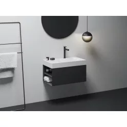   Ravak SD Lite 80 B fürdőszobai szekrény mosdó alá matt fekete