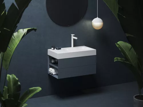 Ravak SD Lite 80 B fürdőszobai szekrény mosdó alá Deepsea Blue