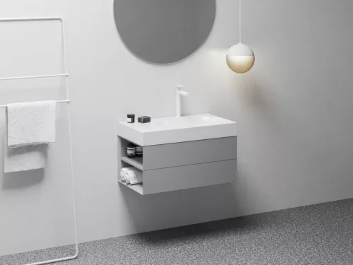 Ravak SD Lite 80 B fürdőszobai szekrény mosdó alá Smoke Grey