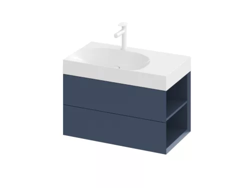Ravak SD Lite 80 J fürdőszobai szekrény mosdó alá Deepsea Blue