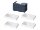 Ravak SD Lite 80 J fürdőszobai szekrény mosdó alá Deepsea Blue