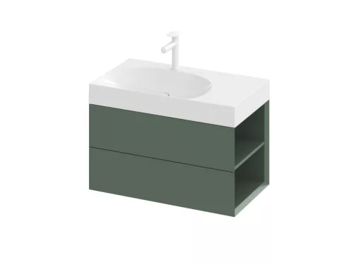 Ravak SD Lite 80 J fürdőszobai szekrény mosdó alá Grey Green