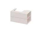 Ravak SD Lite 80 J fürdőszobai szekrény mosdó alá Alabaster Pink