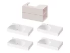 Ravak SD Lite 80 J fürdőszobai szekrény mosdó alá Alabaster Pink