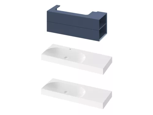 Ravak SD Lite 120 J fürdőszobai szekrény mosdó alá Deepsea Blue