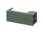 Ravak SD Lite 120 J fürdőszobai szekrény mosdó alá Grey Green