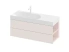 Ravak SD Lite 120 J fürdőszobai szekrény mosdó alá Alabaster Pink