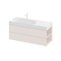   Ravak SD Lite 120 J fürdőszobai szekrény mosdó alá Alabaster Pink