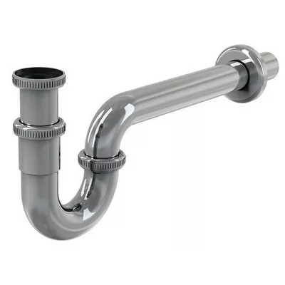 Ravak mosdószifon U alakú króm X01436 rajza