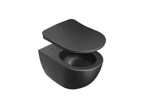 Ravak Uni Chrome Flat WC ülőke fekete