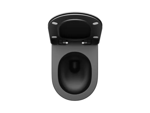 Ravak Uni Chrome Flat WC ülőke fekete