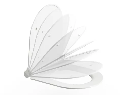 Ravak Uni Chrome Flat WC ülőke fekete