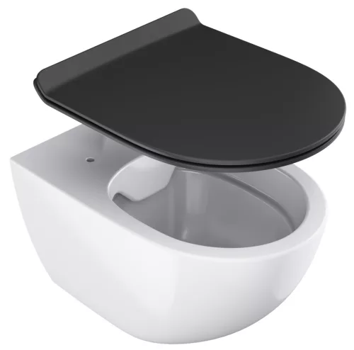 Ravak Vita WC slim ülőke, fekete
