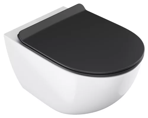 Ravak Vita WC slim ülőke, fekete