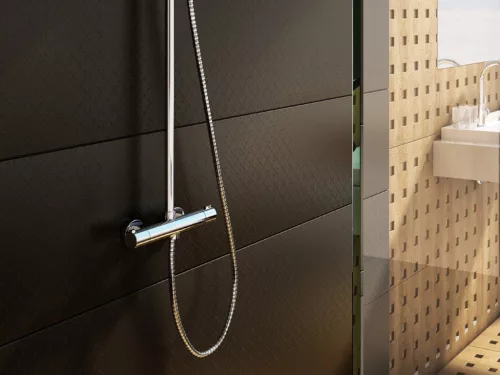 Ravak Zuhanyoszlop termosztátos csapteleppel, állítható fej- és kézizuhannyal TE 091.00CR, króm