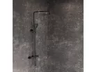 Ravak 10° Free Termosztátos zuhanyoszlop TD F 091.20BLM, matt fekete