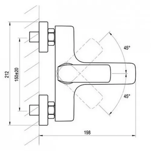 Ravak Flat FL 022.20 kád és zuhanycsaptelep matt fekete X070175