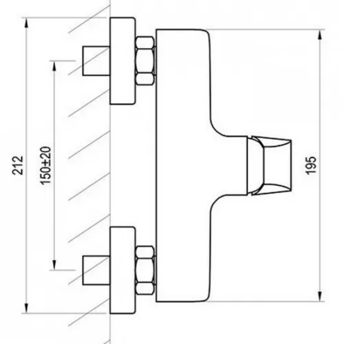Ravak Flat FL 032.20 zuhanycsaptelep matt fekete X070177