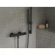 Ravak Puri termoszátos fali zuhanycsaptelep 150 mm PU 033.20BLM, matt fekete