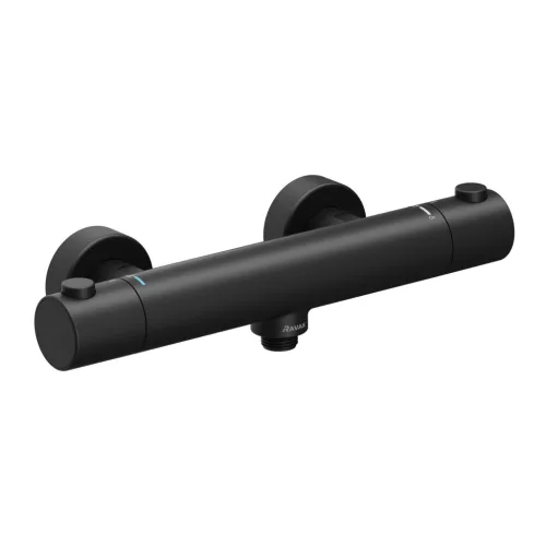 Ravak Puri termoszátos fali zuhanycsaptelep 150 mm PU 033.20BLM, matt fekete