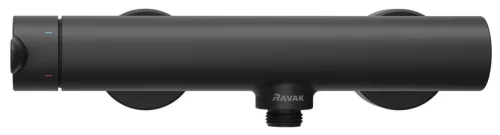Ravak Puri termoszátos fali zuhanycsaptelep 150 mm PU 033.20BLM, matt fekete