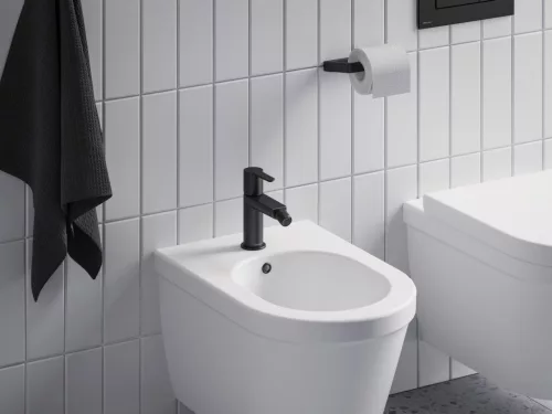 Ravak Puri bidécsaptelep leeresztővel PU 055.20BLM, matt fekete