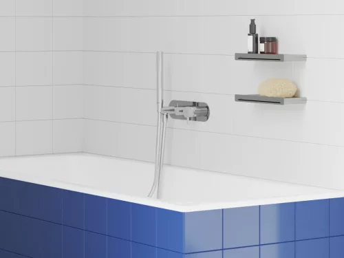 Ravak Espirit falba süllyesztett csaptelep szettel, kétutas, belső egység nélkül ES 065.00CR.O2.RB07D.+S, króm