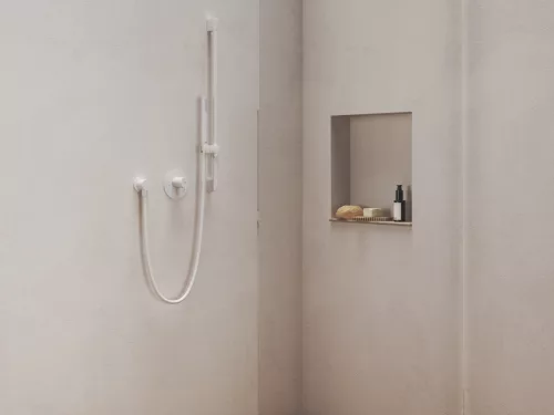 Ravak Espirit falba szüllyesztett csaptelep, egyutas, belső egységgel ES 062.10WV.O1, White Velvet