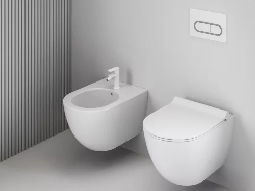 Ravak Eleganta álló bidécsaptelep 130 mm leersztő nélkül EL 056.10WV , White Velvet