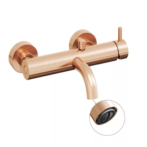 Ravak Espirit fali kádcsaptelep zuhanyszett nélkül ES 022.60RGB, rose gold