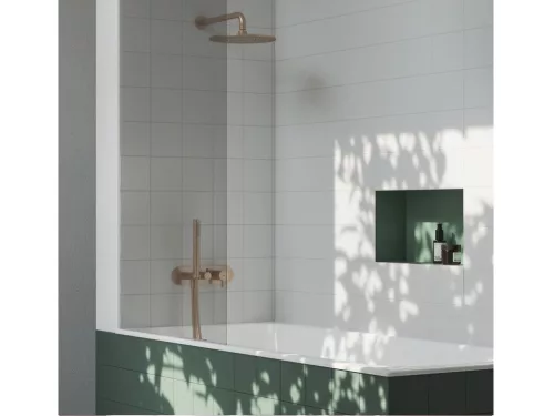 Ravak Espirit falba süllyesztett csaptelep szettel, háromutas, belső egység nélkül ES 068.60RGB.O3.RB07D.+S, rose gold