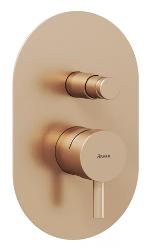 Ravak Espirit falba süllyesztet csaptelep, automatikus kétutas, belső egységgel ES 061.60RGB.O2, rose gold