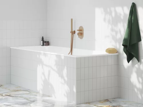 Ravak Espirit falba süllyesztet csaptelep, automatikus kétutas, belső egységgel ES 061.60RGB.O2, rose gold